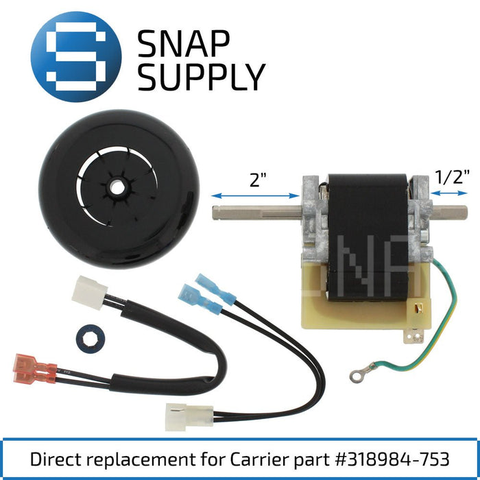Replacement Inducer Draft Motor for SNAP Supply 318984-753 - Snap Supply