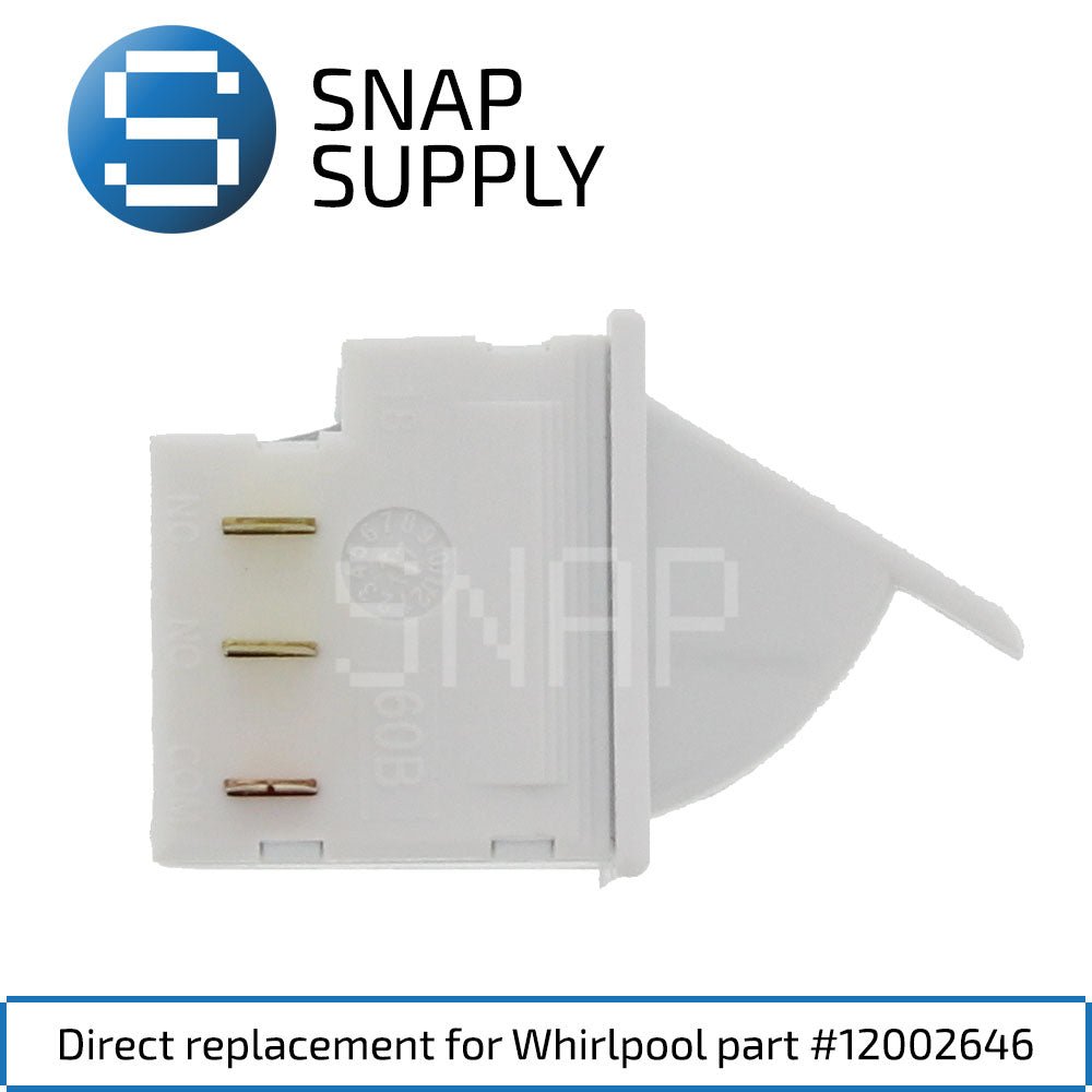 Replacement Refrigerator Light Switch for SNAP Supply 12002646 - Snap Supply