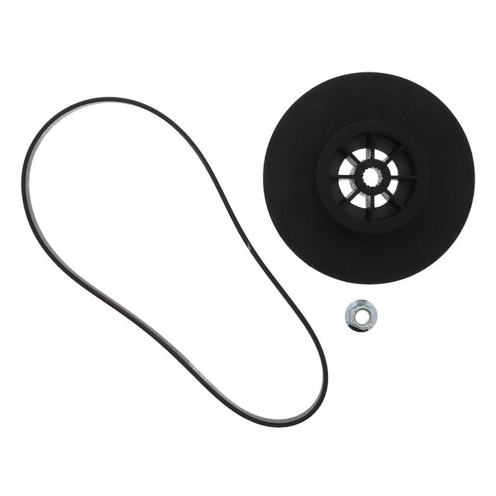 WH03X32217KIT Washer 1/2 HP Motor Pulley, Nut & Belt for GE - Snap Supply - WH01X24180-WH03X32217-