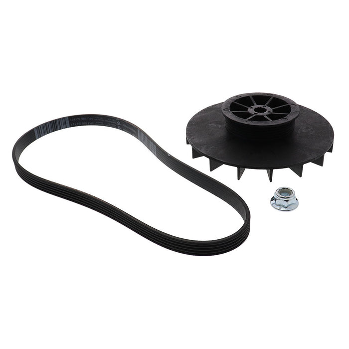 WH03X32217KIT Washer 1/2 HP Motor Pulley, Nut & Belt for GE - Snap Supply - WH01X24180-WH03X32217-