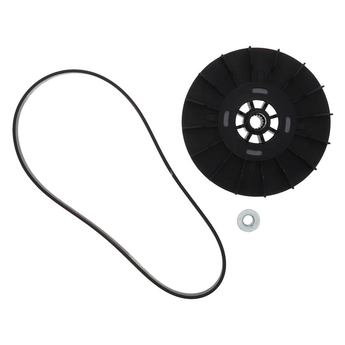 WH03X32217KIT Washer 1/2 HP Motor Pulley, Nut & Belt for GE