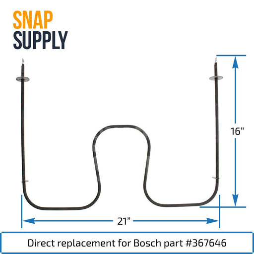 00367646 Bake Element for Bosch - Snap Supply--Bake Element-Oven-Retail