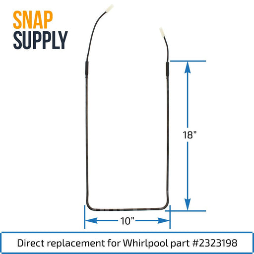2323198 Defrost Heater For Whirlpool - Snap Supply--Defrost Heater-Retail-Test product