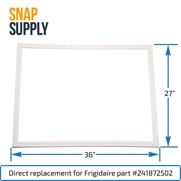 241872502 Door Gasket (White) for Frigidaire - Snap Supply--Door Gasket-Refrigerator-Retail