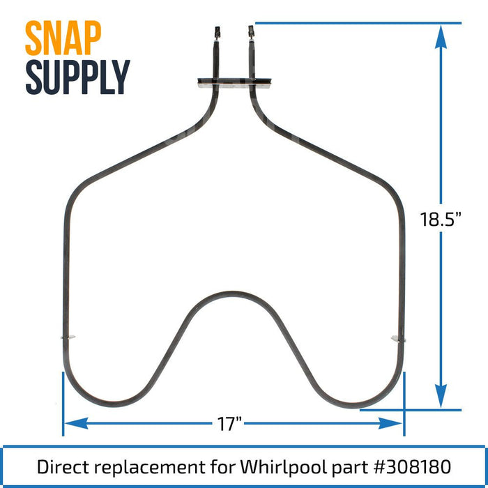 308180 Bake Element for Whirlpool - Snap Supply--Bake Element-Oven-Retail
