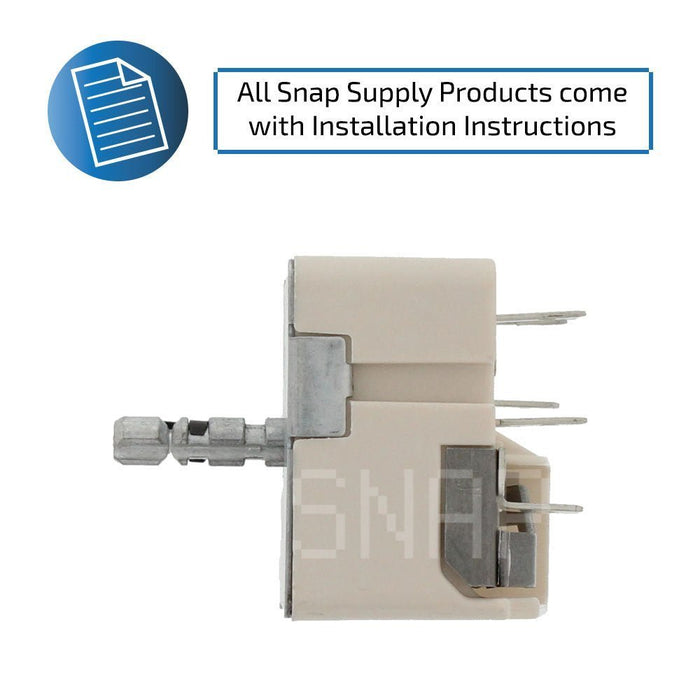 3149400 Range Infinite Switch for Whirlpool - Snap Supply--Infinite Switch-Oven-Retail