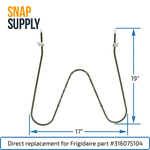 316075104 Bake Element for Frigidaire - Snap Supply--Bake Element-Oven-Retail