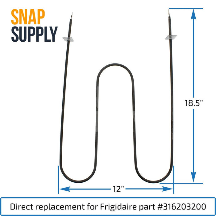 316203200 Broil Element for Frigidaire - Snap Supply--Broil Element-Oven-Retail