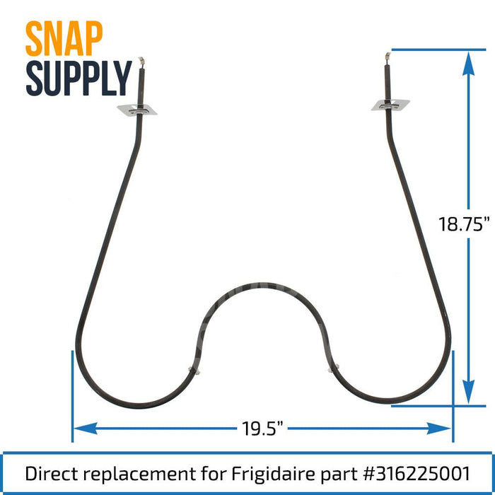 316225001 Bake Element for Frigidaire - Snap Supply--Bake Element-Oven-Retail