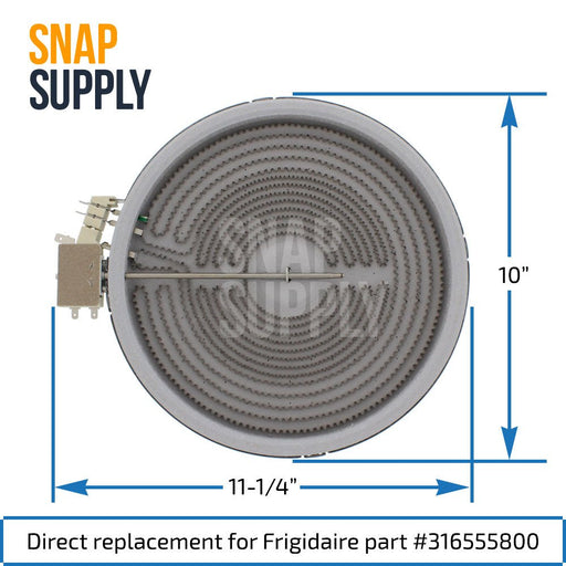316555800 Surface Element for Frigidaire - Snap Supply--Oven-Radiant Element-Retail