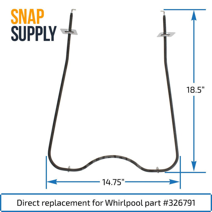 326791 Bake Element for Whirlpool - Snap Supply--Bake Element-Oven-Retail