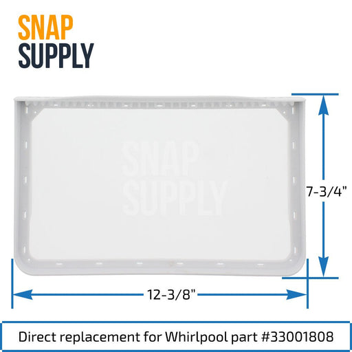 33001808 Dryer Lint Filter for Whirlpool - Snap Supply--Dryer Lint-Filter-Lint