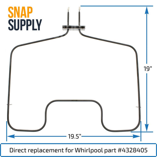 4328405 Bake Element for Whirlpool - Snap Supply--Bake Element-Oven-Retail