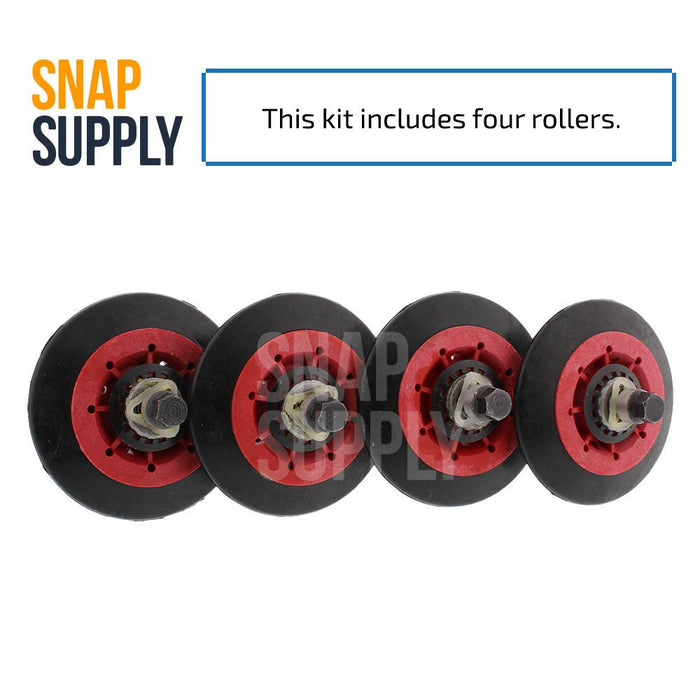 4581EL2002A (4) Drum Roller Kit for LG - Snap Supply--Drum Roller-Dryer-express