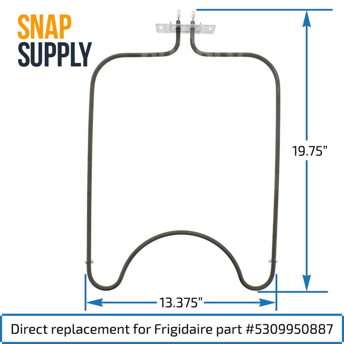 5309950887 Bake Element for Frigidaire - Snap Supply--Bake Element-Oven-Retail