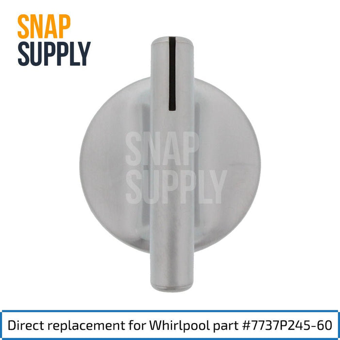 7737P245-60 Fan Knob for Whirlpool - Snap Supply--Knob-Oven-Retail