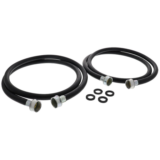 8212641RP 5-Feet Black Rubber Washer Inlet Hose (2 Pack) for Whirlpool - Snap Supply--Inlet Hose-Laundry-Laundry Other