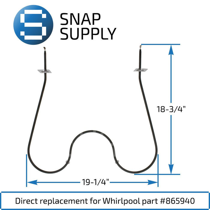 865940 Bake Element for Whirlpool - Snap Supply--Bake Element-Oven-Retail