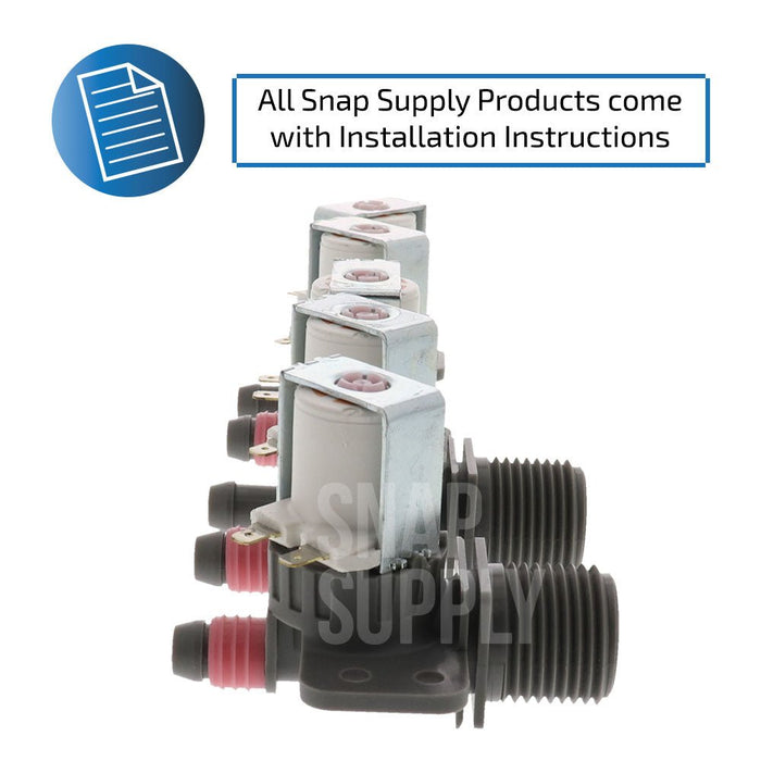AJU75152601 Water Inlet Valve for LG - Snap Supply--express-Laundry-Laundry Valves