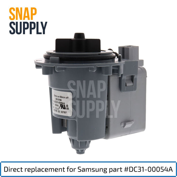 DC31-00054A Drain Pump for Samsung - Snap Supply--Drain Pump-Pump-Retail