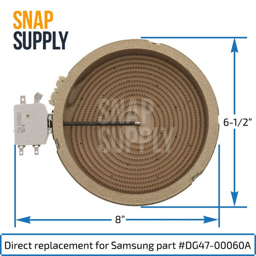 DG47-00060A Surface Element for Samsung - Snap Supply--Radiant Element-Retail-Surface Element