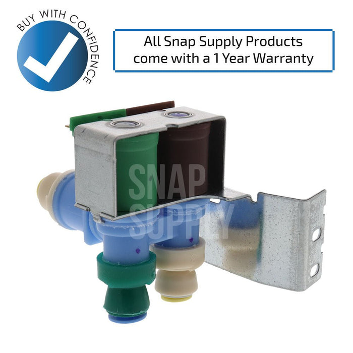 W10179146 Water Valve for Whirlpool - Snap Supply--Refrigerator-Retail-Water Valve