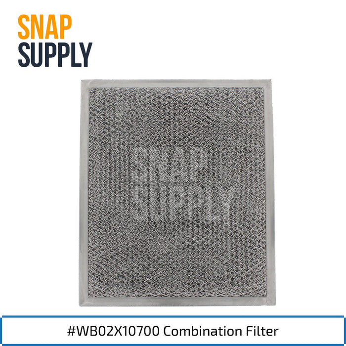 WB02X10700 Combination Filter for GE - Snap Supply--Charcoal Filter-Oven-Retail