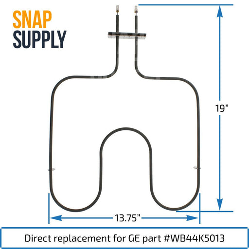 WB44K5013 Bake Element for GE - Snap Supply--Bake Element-Oven-Retail