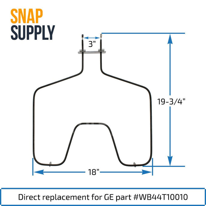 WB44T10010 Bake Element for GE - Snap Supply--Bake Element-Oven-Retail