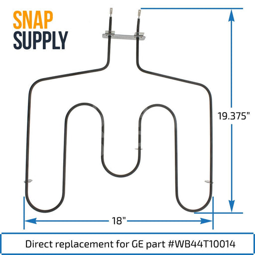 WB44T10014 Bake Element for GE - Snap Supply--Bake Element-Oven-Retail