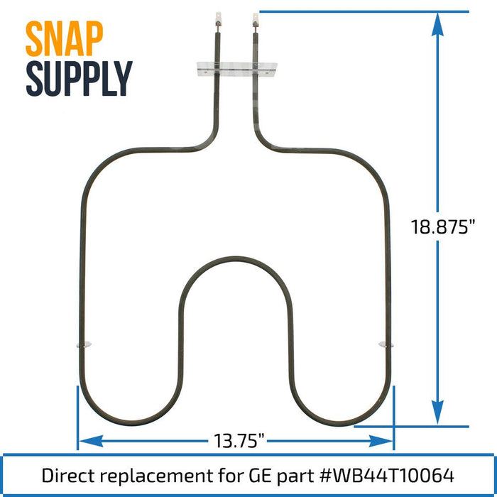 WB44T10064 Bake Element for GE - Snap Supply--Bake Element-Oven-Retail