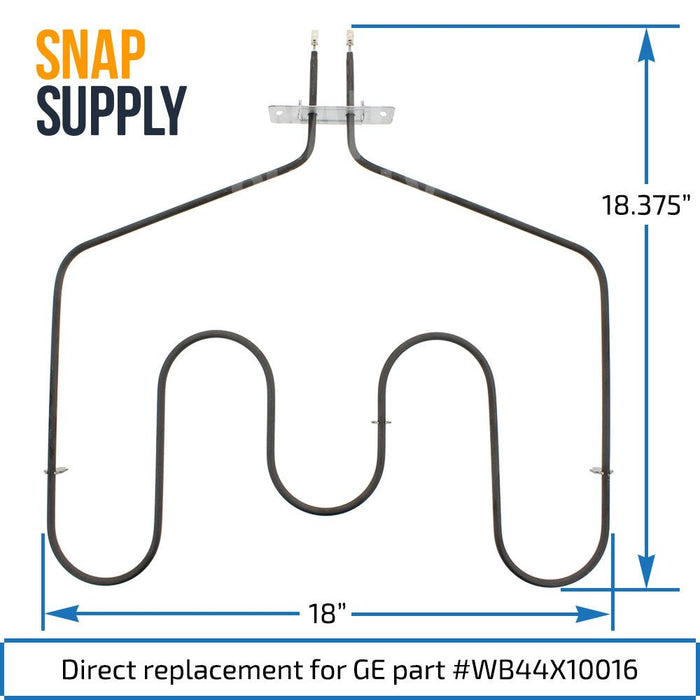 WB44X10016 Bake Element for GE - Snap Supply--Bake Element-Oven-Retail