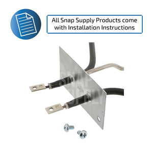 WB44X134 GE Range Oven Broil Element - Upper Broiler Heating Unit Replacement