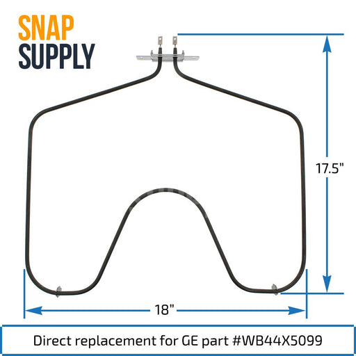 WB44X5099 Bake Element for GE - Snap Supply--Bake Element-Oven-Retail