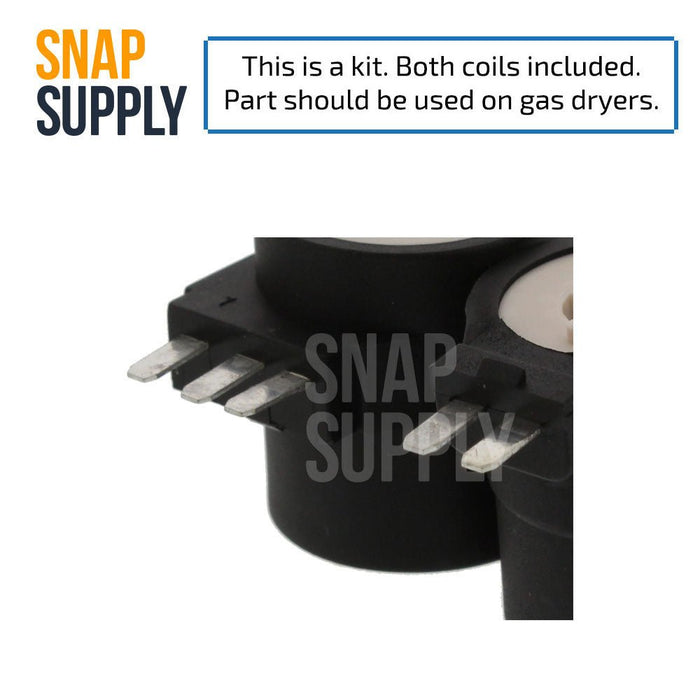 WE04X10020 Dryer Gas Valve Coil Kit for GE - Snap Supply--Gas Valve Coil-Laundry-Laundry Other